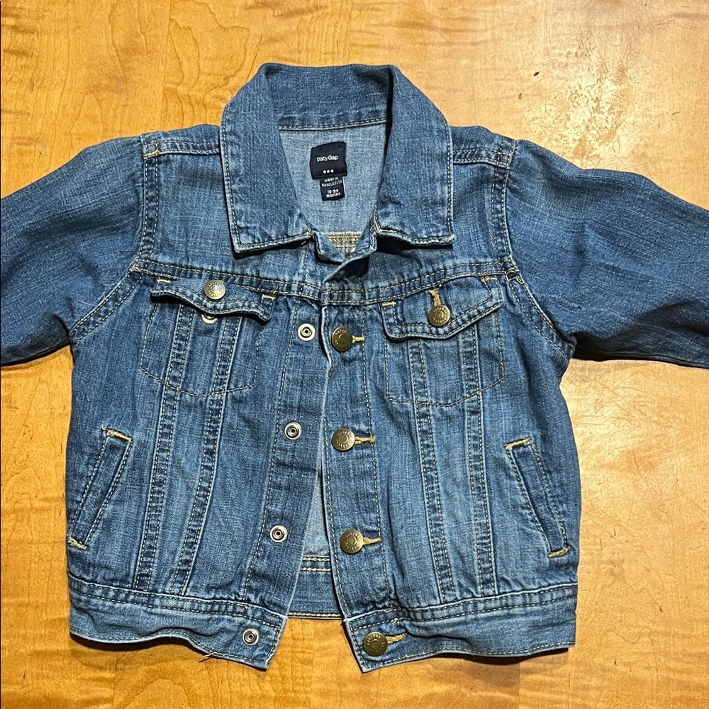 GAP Kids Blue Denim Jacket with Metal Buttons